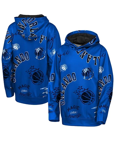 Outerstuff Big Boys and Girls Blue Orlando Magic Moving Violation Hoodie