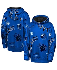 Outerstuff Big Boys and Girls Blue Orlando Magic Moving Violation Hoodie