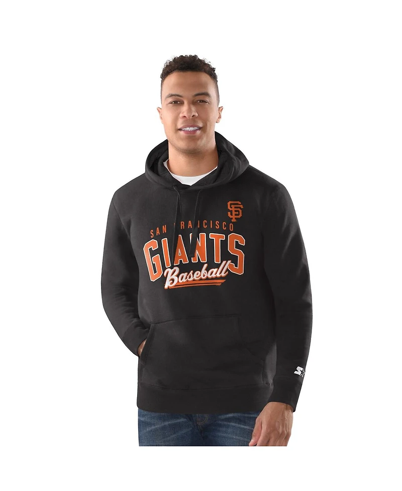 Starter Men's Black San Francisco Giants Classic Pullover Hoodie