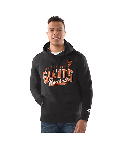 Starter Men's Black San Francisco Giants Classic Pullover Hoodie