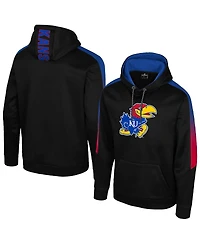 Colosseum Men's Black Kansas Jayhawks the Gang Blackout Hoodie