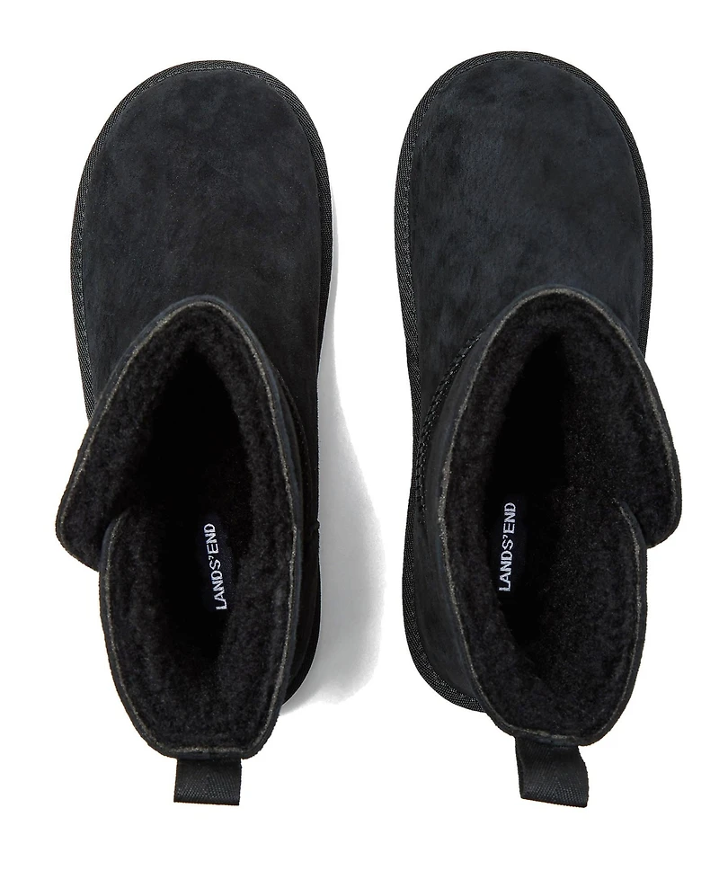 Lands' End Women's Lined Suede Indoor Outdoor Boots