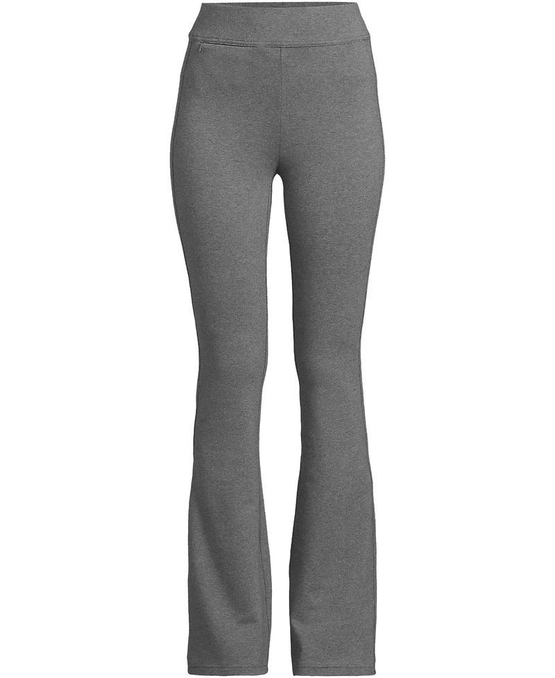 Lands' End Women's Petite Starfish High Rise Pull On Flare Pocket Pants