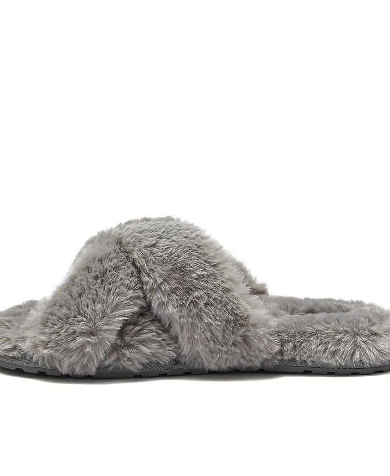 Lands' End Women's Fluffy Slide House Slippers