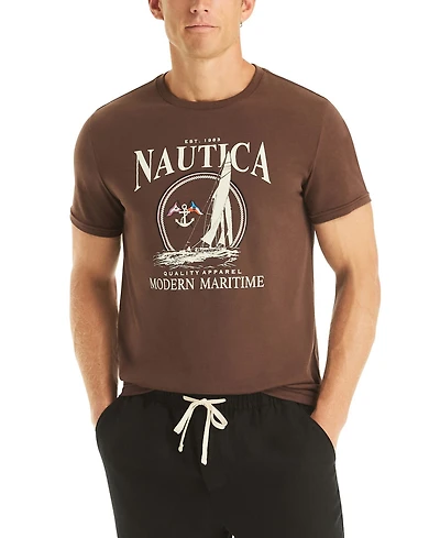 Nautica Men's Sail Printed Crewneck T-Shirt
