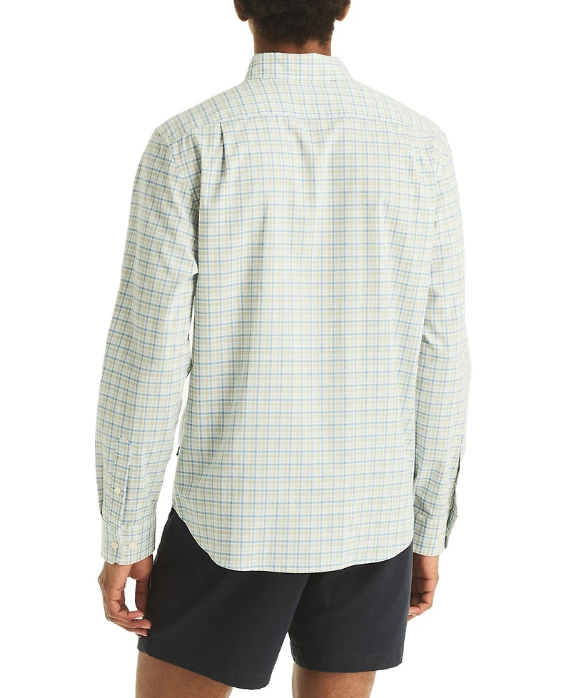 Nautica Men's Plaid Long Sleeve Shirt