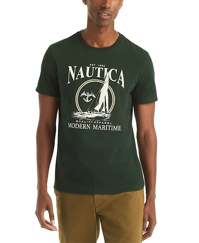 Nautica Men's Sail Printed Crewneck T-Shirt