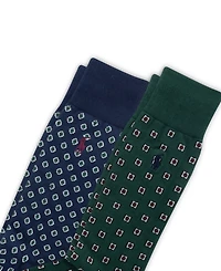 Polo Ralph Lauren Men's 2-Pack Foulard Pattern Dress Socks
