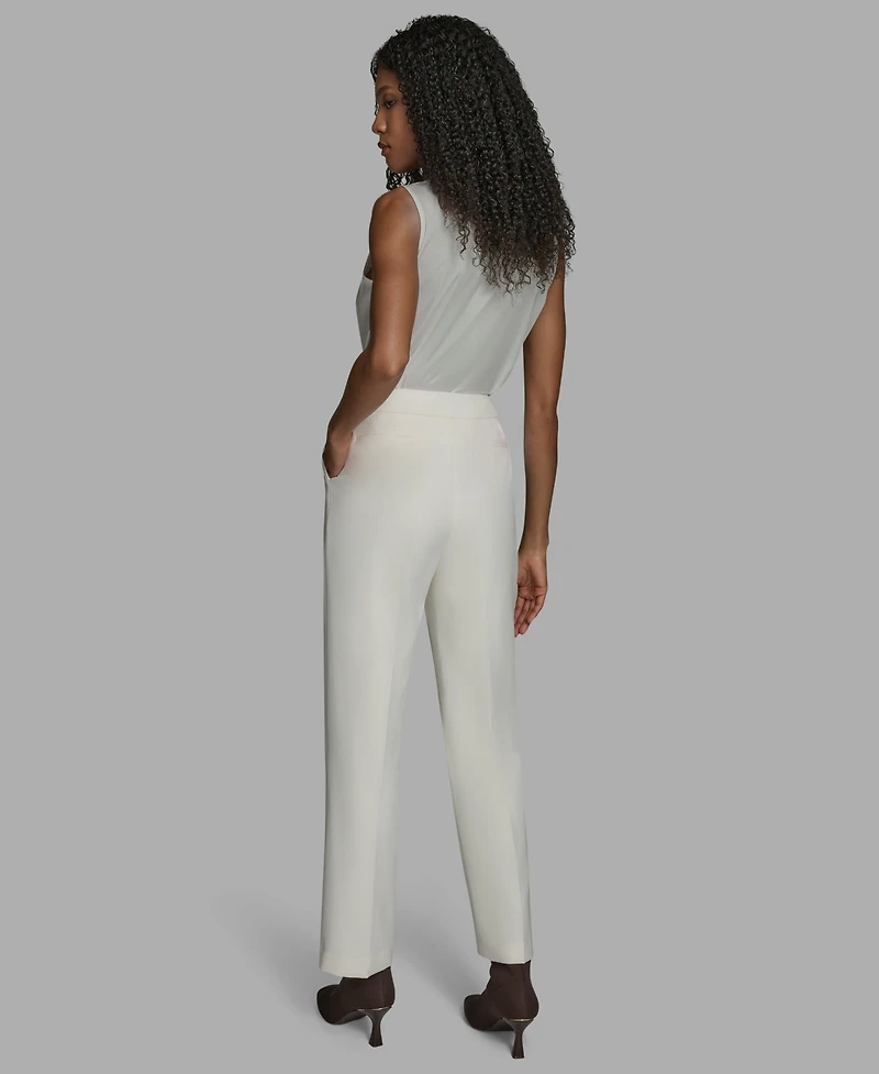 Bcbg Women's Pleated High Rise Wide Leg Pants