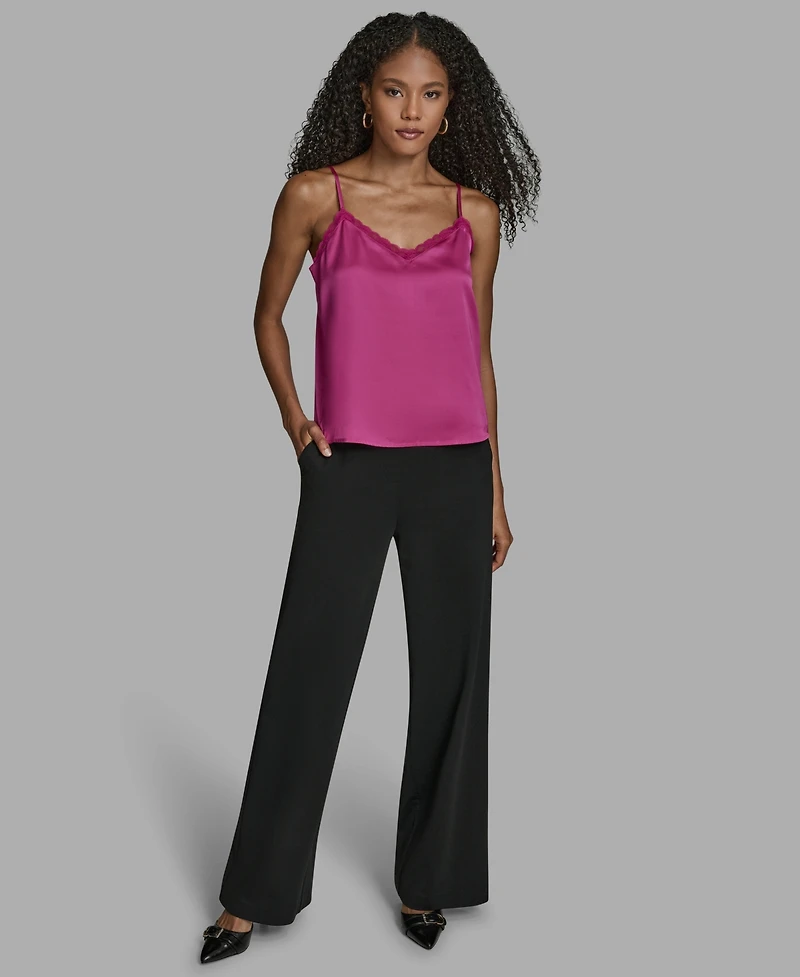 Bcbg Women's Lace Detail V-Neck Camisole Top