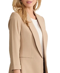 Jones New York Women's Notched Collar Jacket with Rolled Sleeves