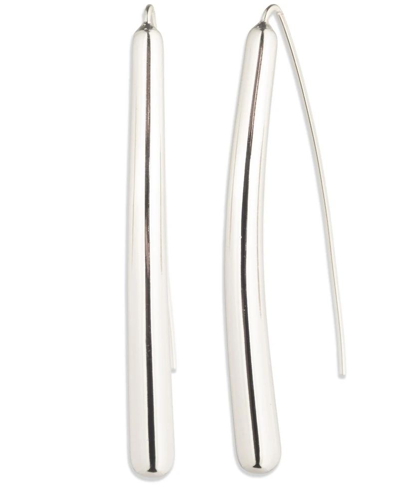 Lauren Ralph Silver-Tone Sculptural Threader Earrings (also Gold-Tone)