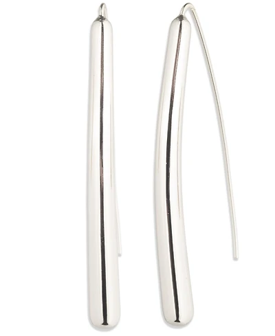 Lauren Ralph Silver-Tone Sculptural Threader Earrings (also Gold-Tone)