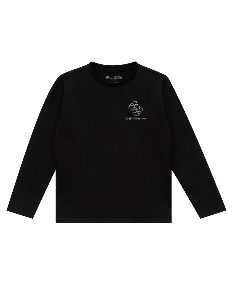 Guess Boys 8-18 Long Sleeves Back Hit Logo T-shirts