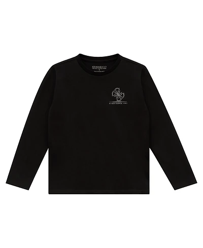 Guess Boys 8-18 Long Sleeves Back Hit Logo T-shirts