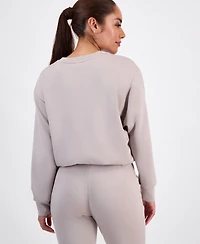 I.n.c. International Concepts Petite Crewneck Bubble-Hem Top, Macy's Exclusive