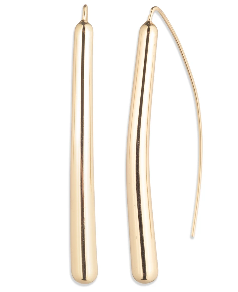 Lauren Ralph Silver-Tone Sculptural Threader Earrings (also Gold-Tone)