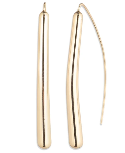 Lauren Ralph Silver-Tone Sculptural Threader Earrings (also Gold-Tone)