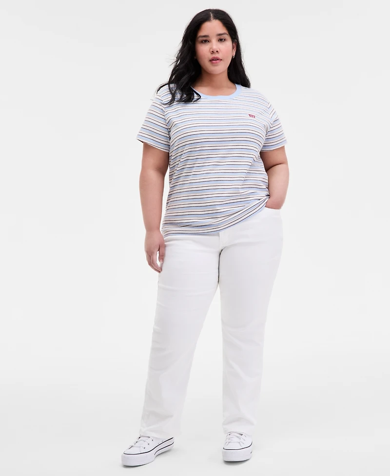 Levi's Plus Mandy Stripe Perfect T-Shirt