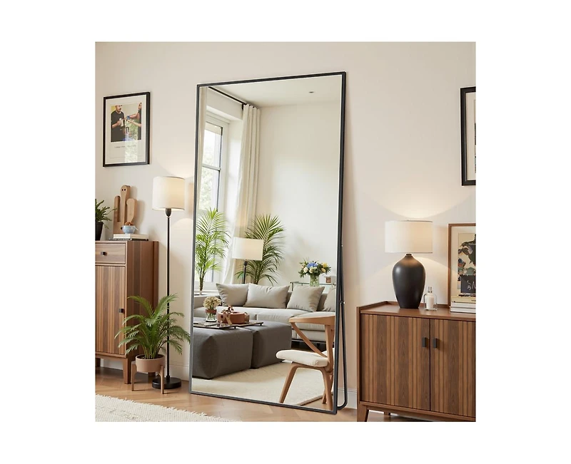 Antok Full Length Mirror 71"x30" Oversized Floor for Living Room Cloakroom Rect Style