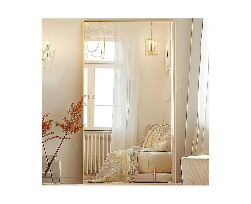 Antok Full Length Mirror 81"x41" Oversized Floor Mirror for Living Room Cloakroom Rect Style