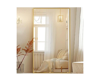 Antok Full Length Mirror 81"x41" Oversized Floor Mirror for Living Room Cloakroom Rect Style