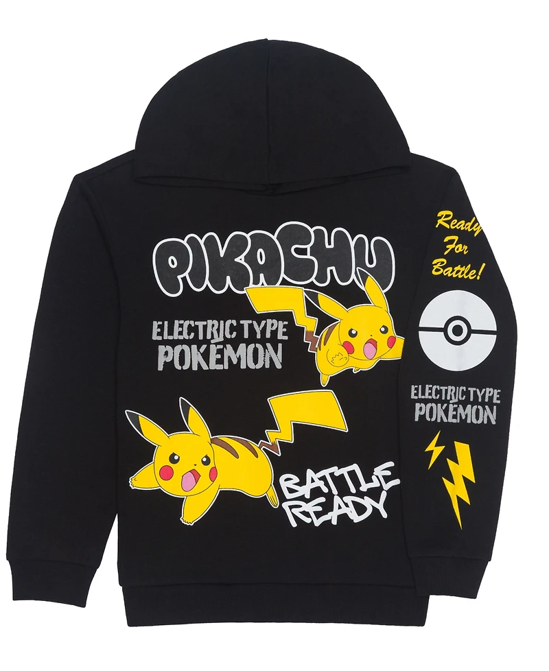 Pokemon Boys 5-20 Graffiti Detail Long Sleeves Hoodie