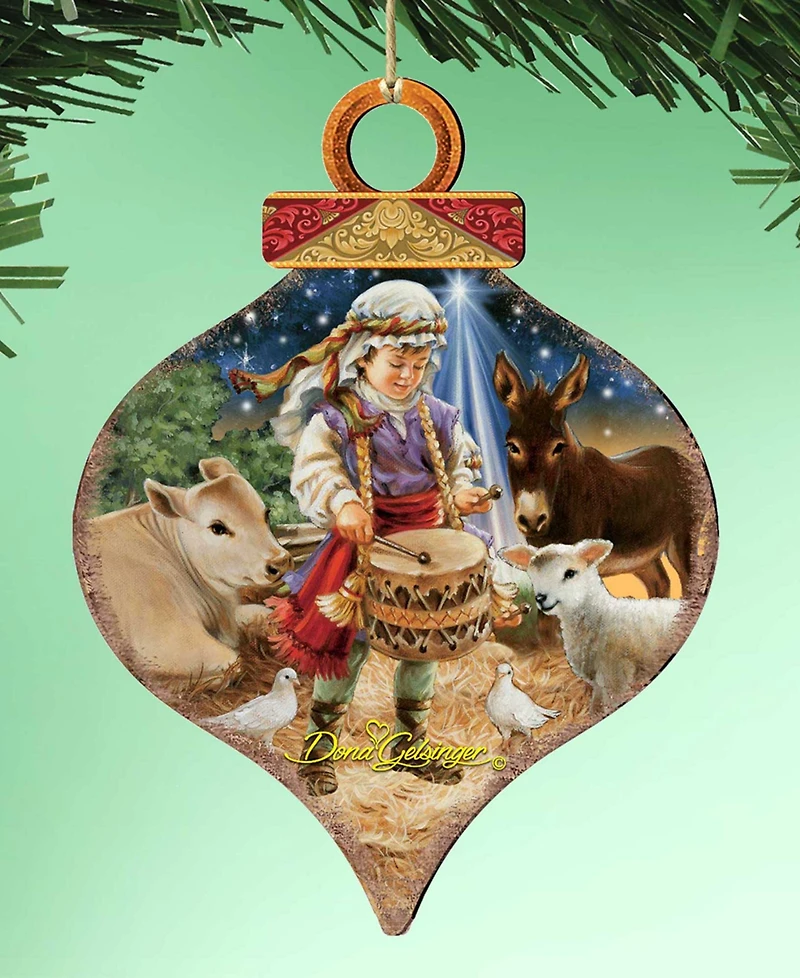 Designocracy Little Drummer Boy Holiday Ornament