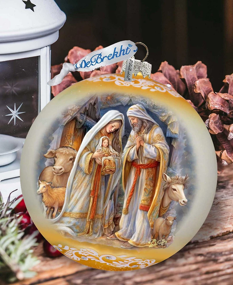 G. Debrekht Nativity Chronicles Le Glass Ornament