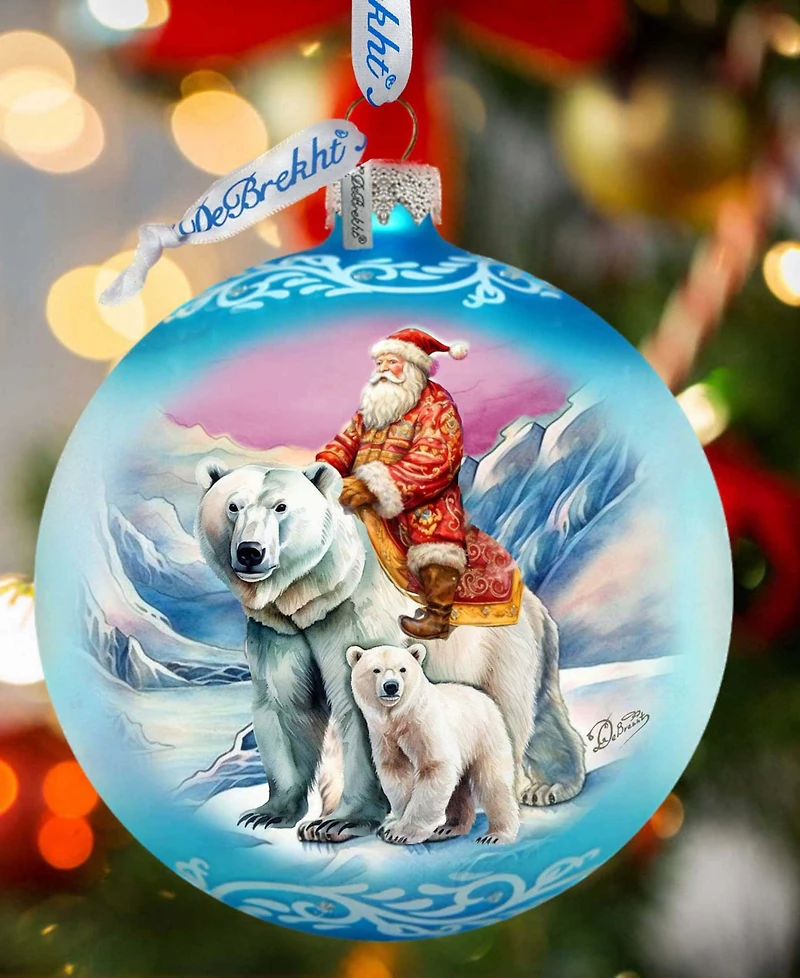G. Debrekht Arctic Adventurer Le Glass Ornament