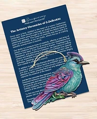Designocracy Colorful Birds Holiday Ornaments, Set of 3