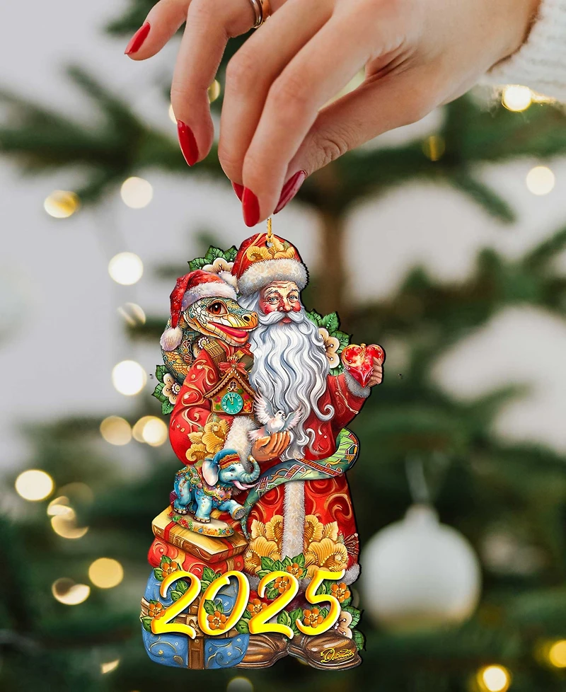 Designocracy 2025 Dated: Santa with Snake Ornament