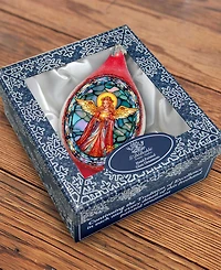 G.Debrekht Angel of Hope Drop Glass Christmas Ornament