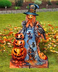 Designocracy Pumpkin Scarecrow Outdoor Decor