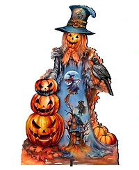 Designocracy Pumpkin Scarecrow Outdoor Decor