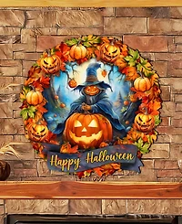 Designocracy Halloween Wreath Door Hanger