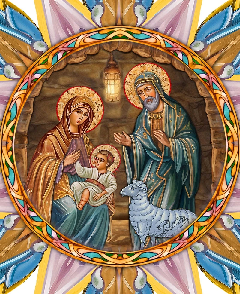Designocracy Orthodox Nativity Wooden Tree Topper