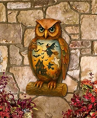 Designocracy Halloween Owl Holiday Door Decor