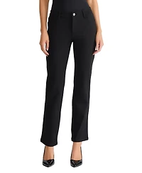 Jones New York Women's Lexington Mid Rise Straight Leg Denim Jeans