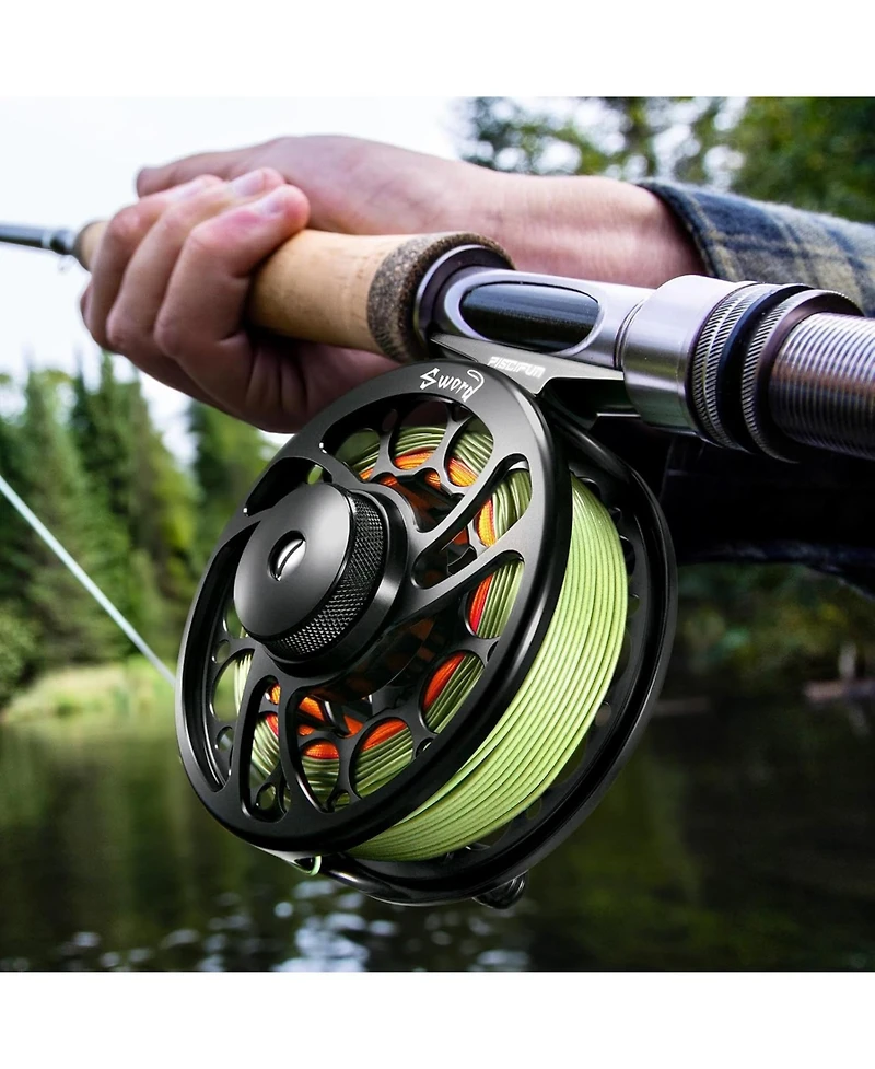 Piscifun Sword Fly Fishing Reel with Cnc Machined Aluminum Alloy Housing, 3/4, 5/6, 7/8, 9/10 Weights