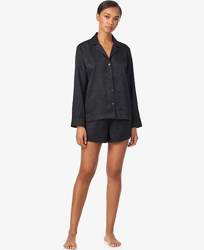 Lauren Ralph Women's Notch Collar and mid rise Pajama Set