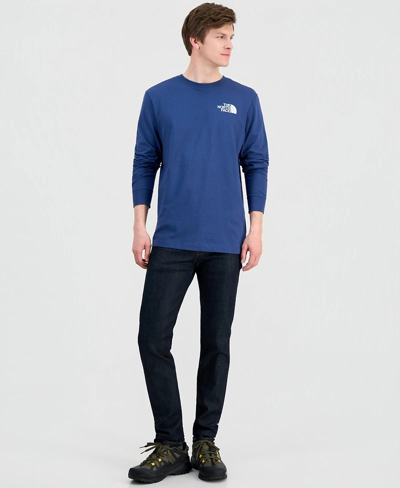 Mens The North Face Evolution Throwback Graphic Long Sleeve Tee