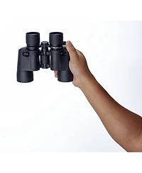 Om System 8-16x40 Explorer S Zoom Porro Prism Binoculars with 3.4 Degree Angle of View, Black