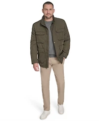 Tommy Hilfiger Men's Four Stand Collar Military-Inspired Field Jacket