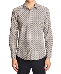 Paisley & Gray Men's Samuel Spread Collar Patterned Shirt