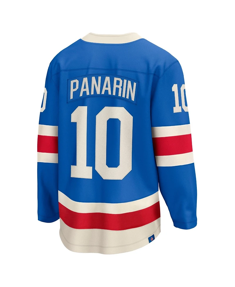 Fanatics Men's Artemi Panarin Blue New York Rangers Centennial Breakaway Player Jersey