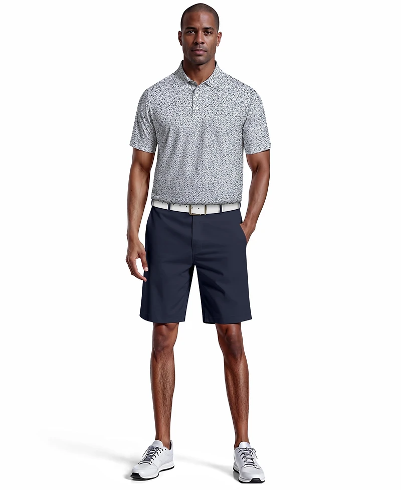 Pga Tour Men's Micro-Floral Polo Shirt