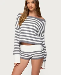 Edikted Women's Saphi Striped Oversized Knit Sweater