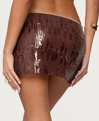 Edikted Women's Kaylee Sequin Mini Skirt