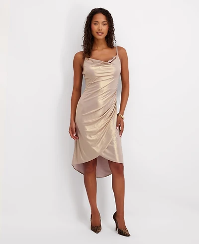 Siena Women's Foiled Sleeveless Midi Dress
